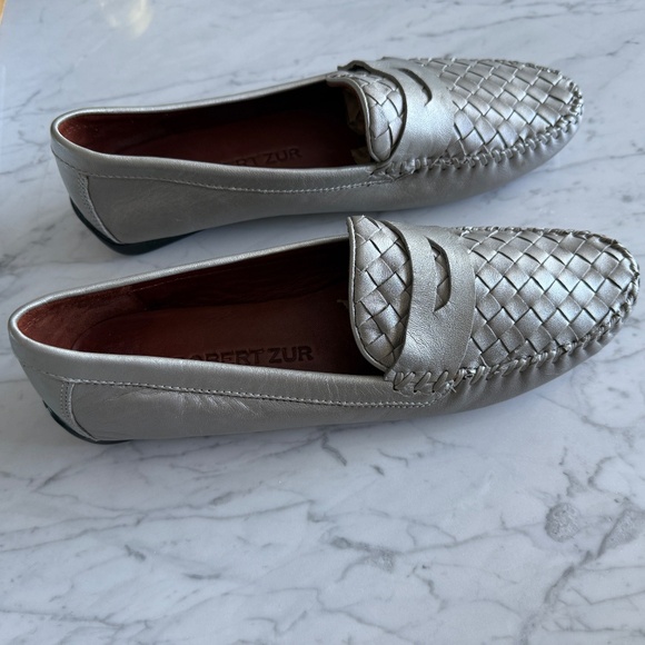 Robert Zur Petra Driving Loafers | True Silver | Size 9 AA - Picture 9 of 16